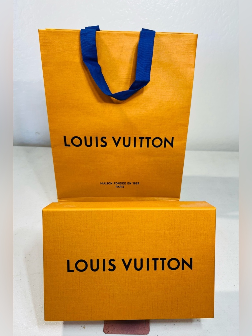 Louis Vuitton Empty Box Dust Pouch & Shopping Bag Set